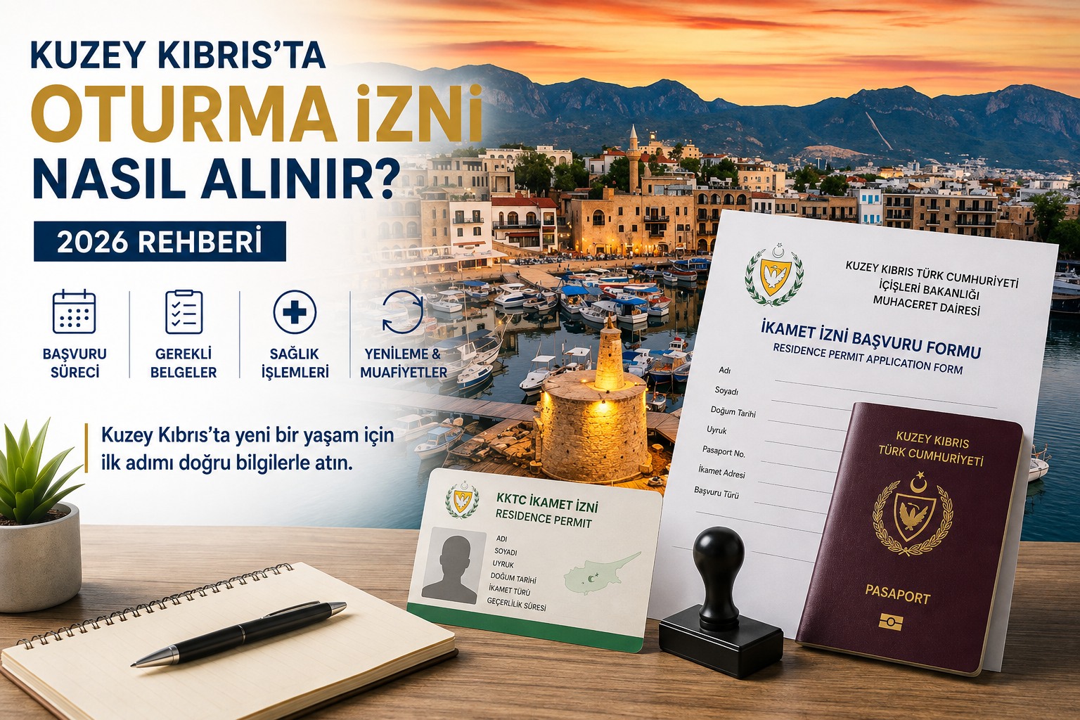 Kuzey Kıbrıs oturma izni başvuru süreci ve yaşam rehberi