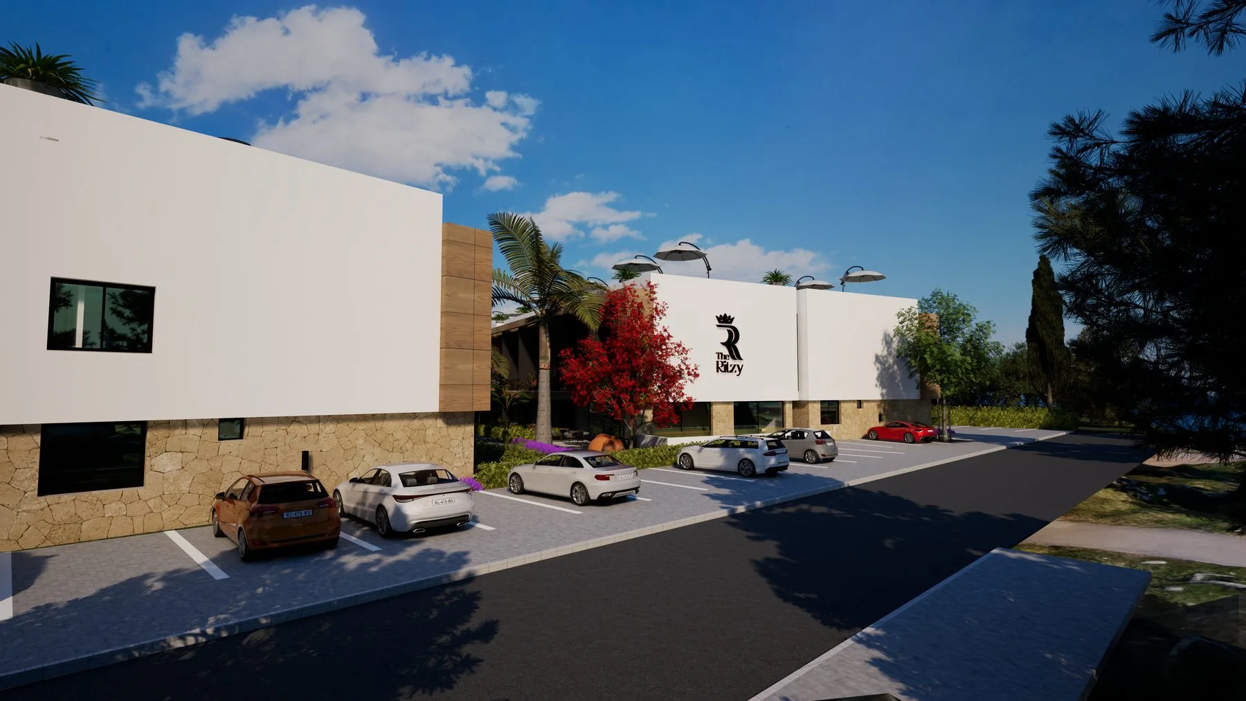 The Ritzy Şifa Construction giriş ve dış cephe renderı
