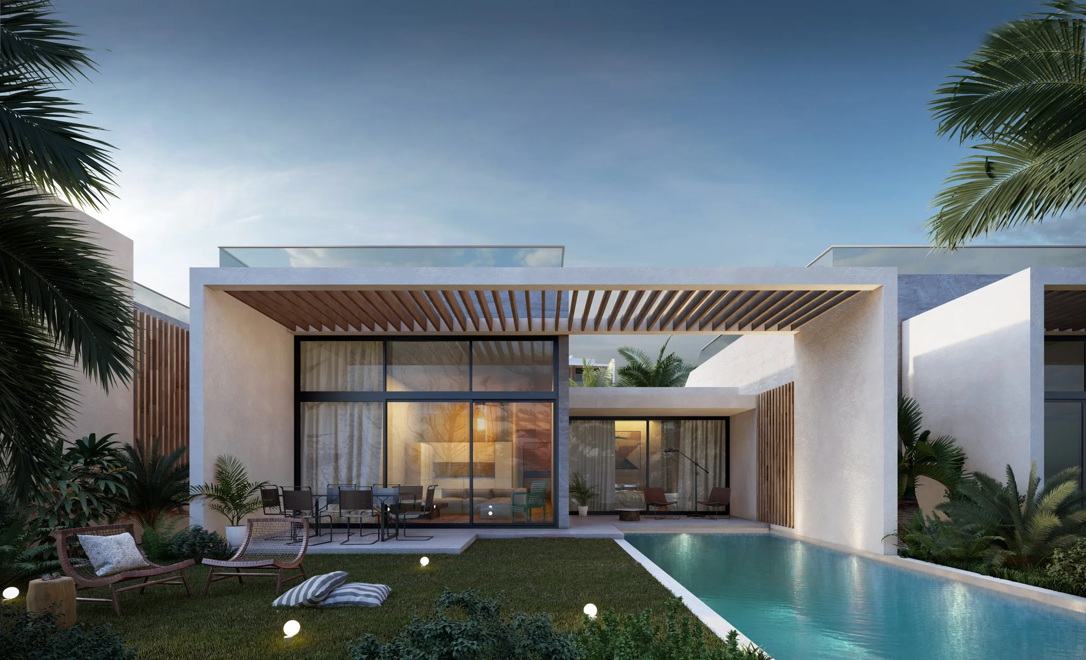 Casa del Mare Poolhouse bahçe ve havuz konsepti