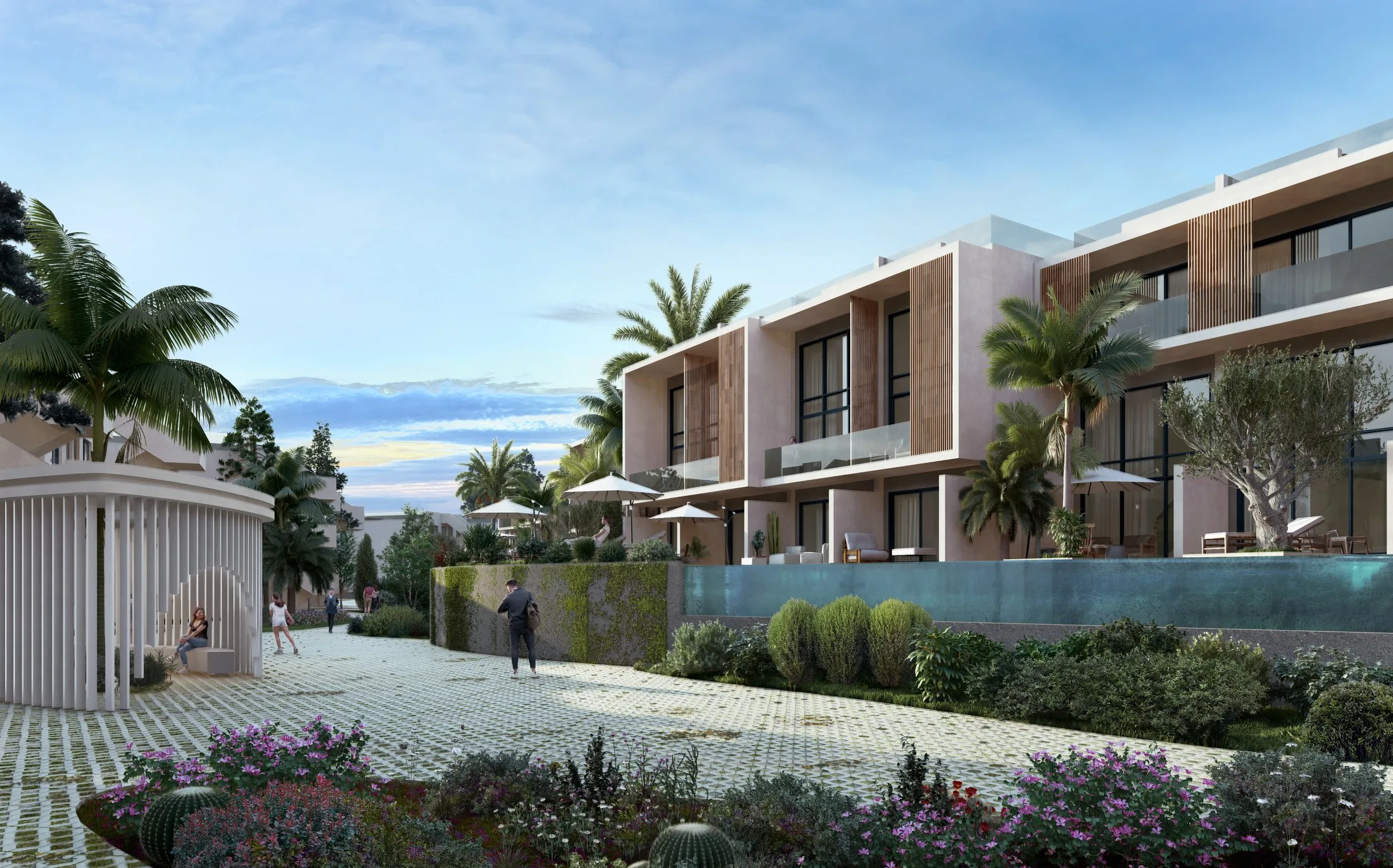 Casa del Mare modern konut ve peyzaj görünümü