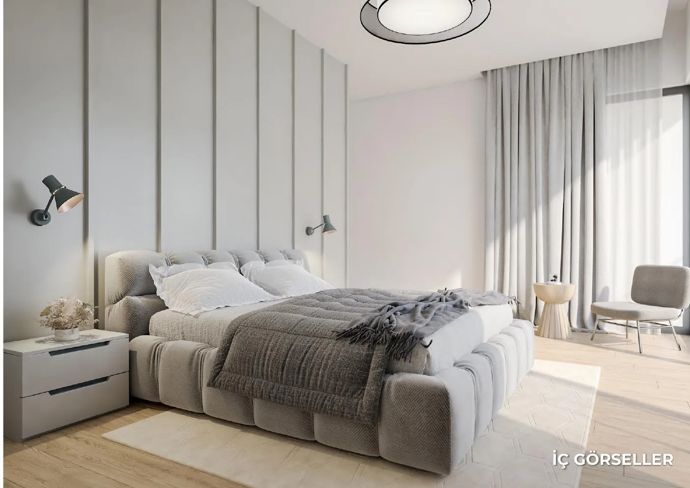 Dolce Mare Resort yatak odası iç mekan