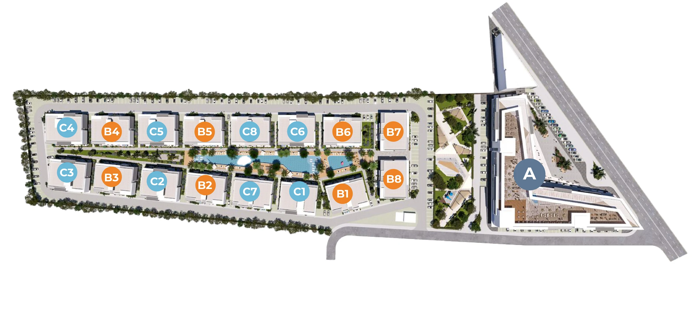 D-Point Long Beach vaziyet planı