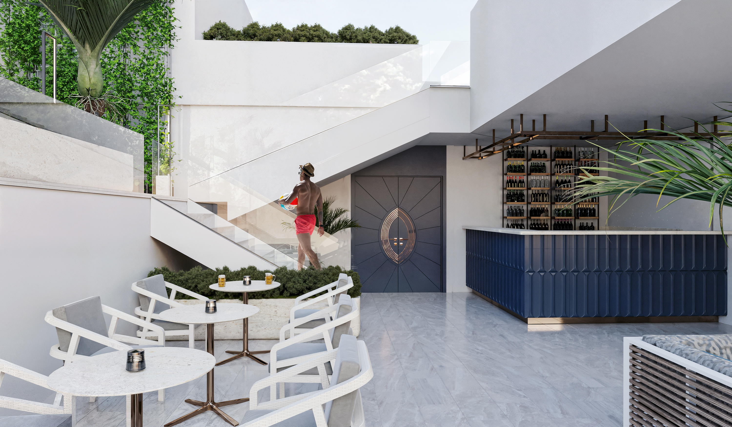 Querencia infinity pool ve roof bar