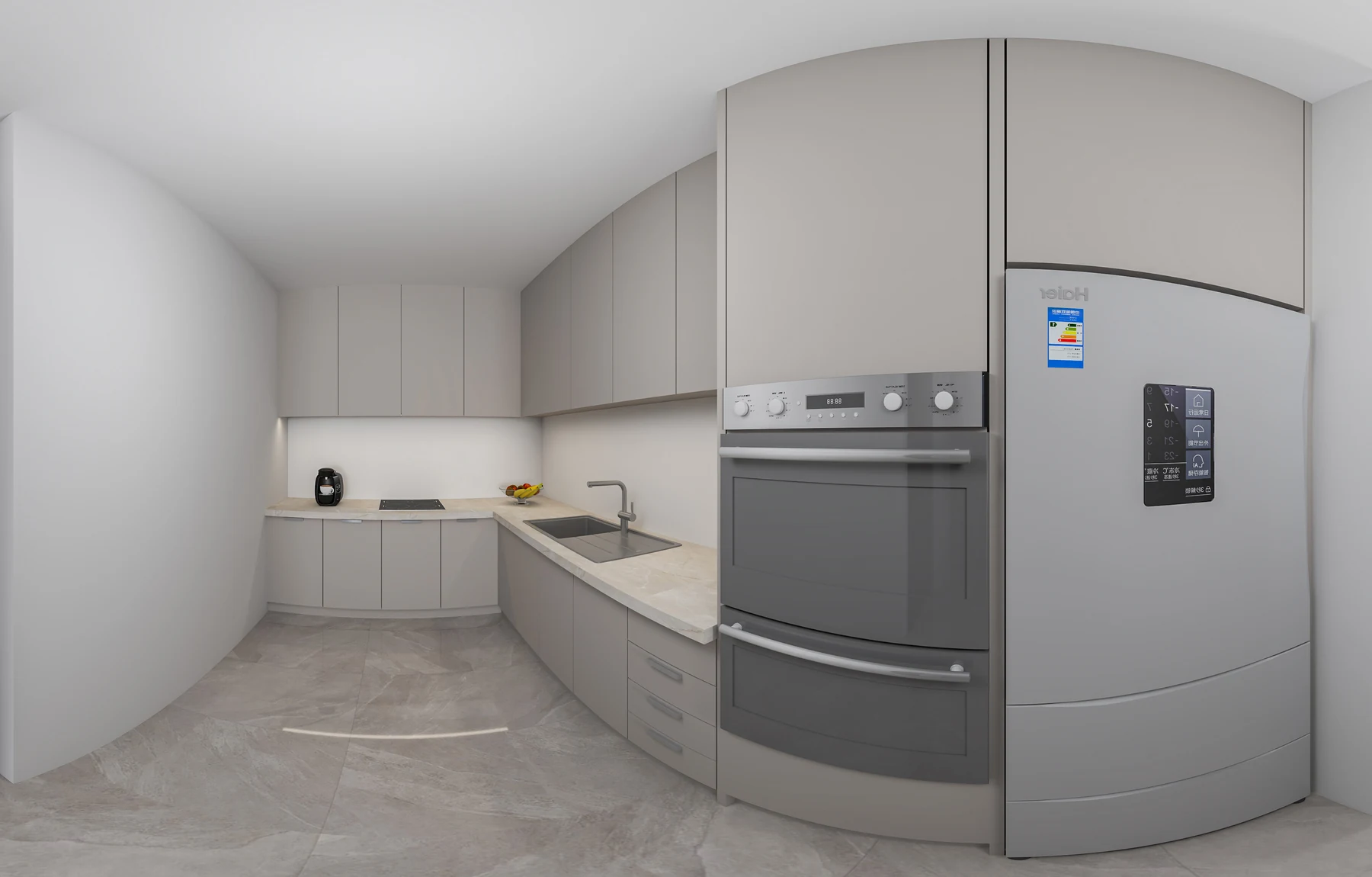 Habitat Premium Arkın 1+1 bahçe mutfak